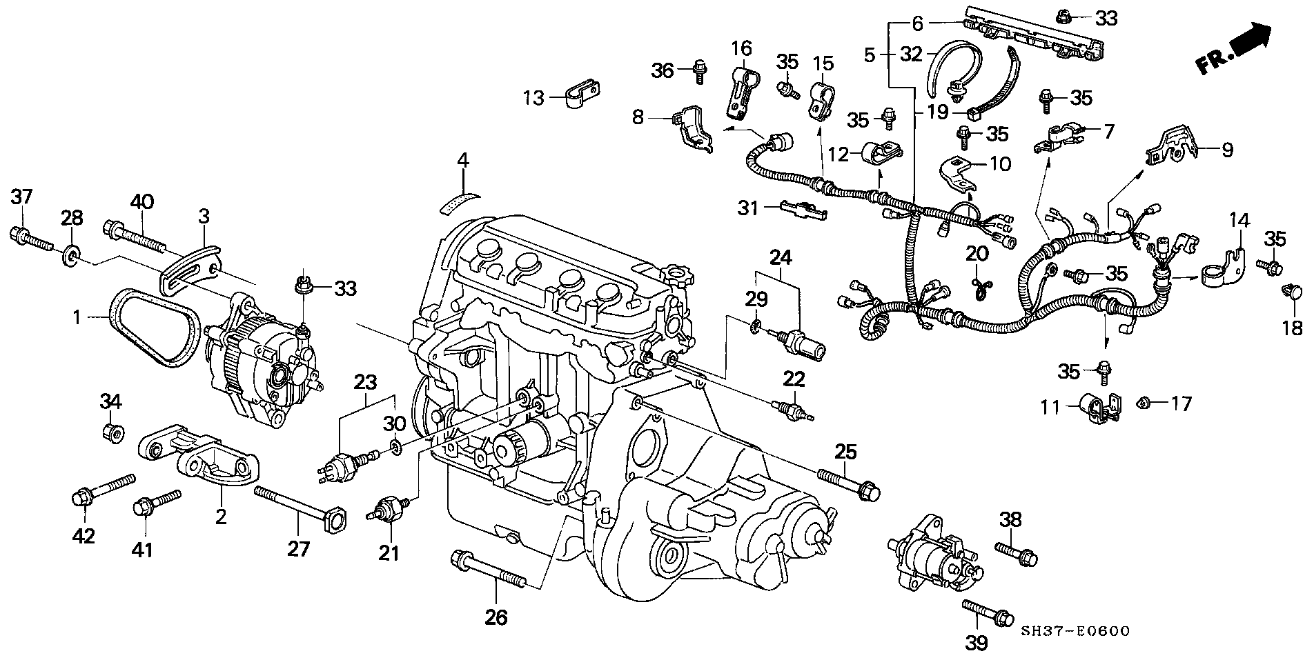 Honda 37 240 PD2 003 - Senzor,presiune ulei allinparts.ro