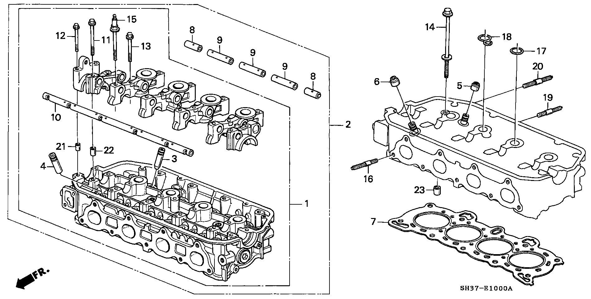 Honda 12211-PJ7-004 - Etansare, supape allinparts.ro