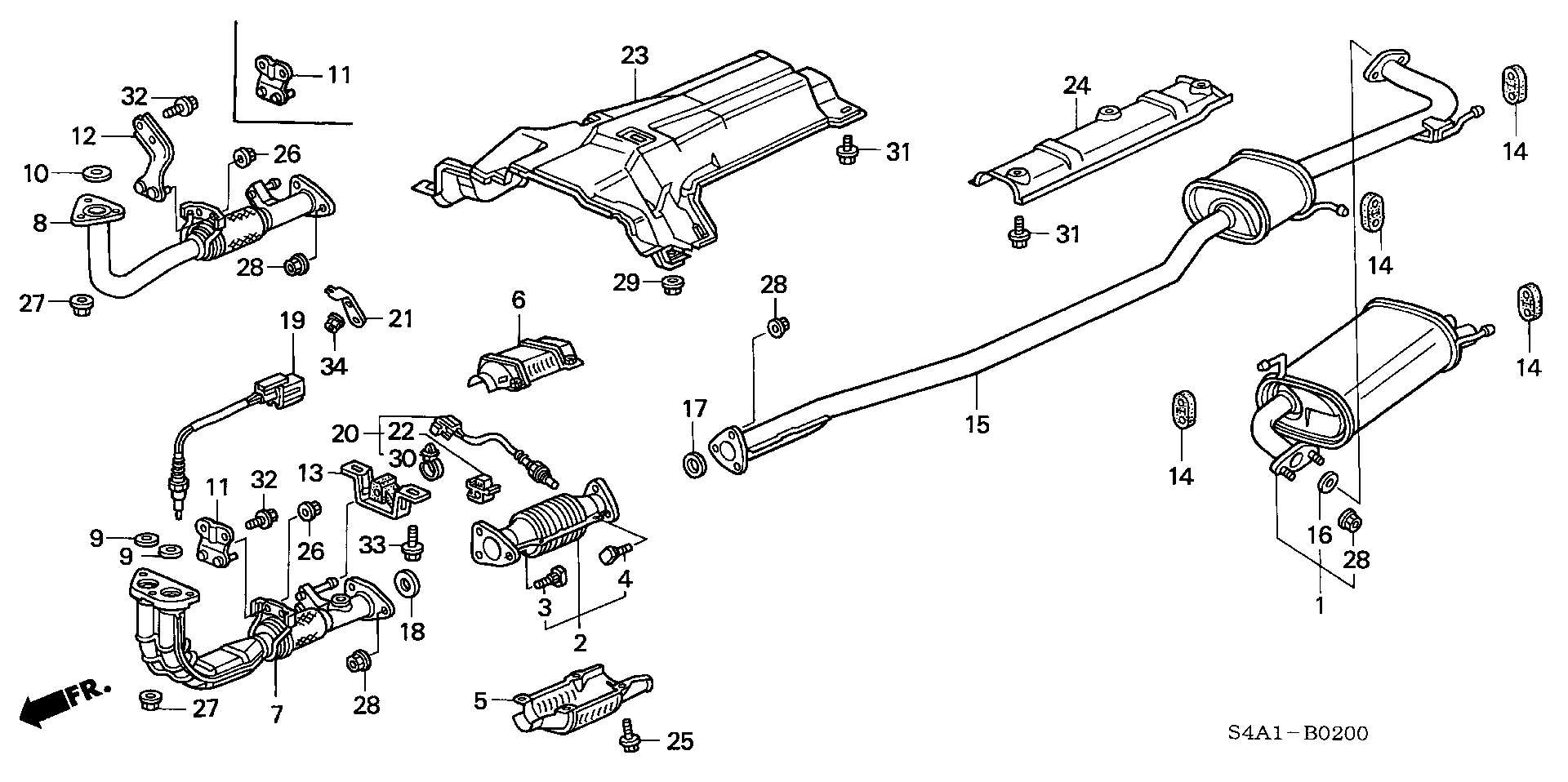 Honda 36532 PDE E02 - Sonda Lambda allinparts.ro