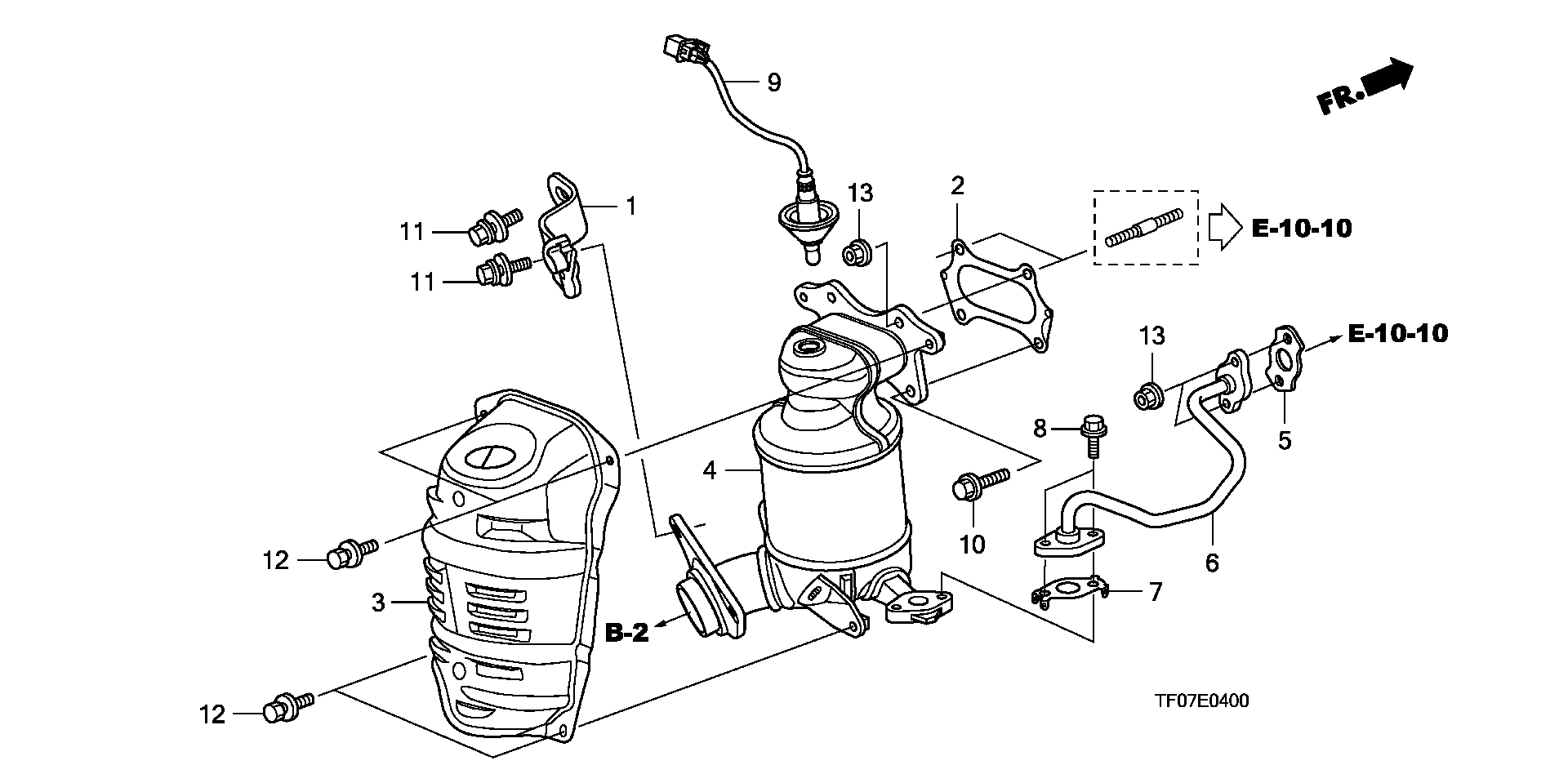 Honda 18190RB0G00 - Catalizator allinparts.ro
