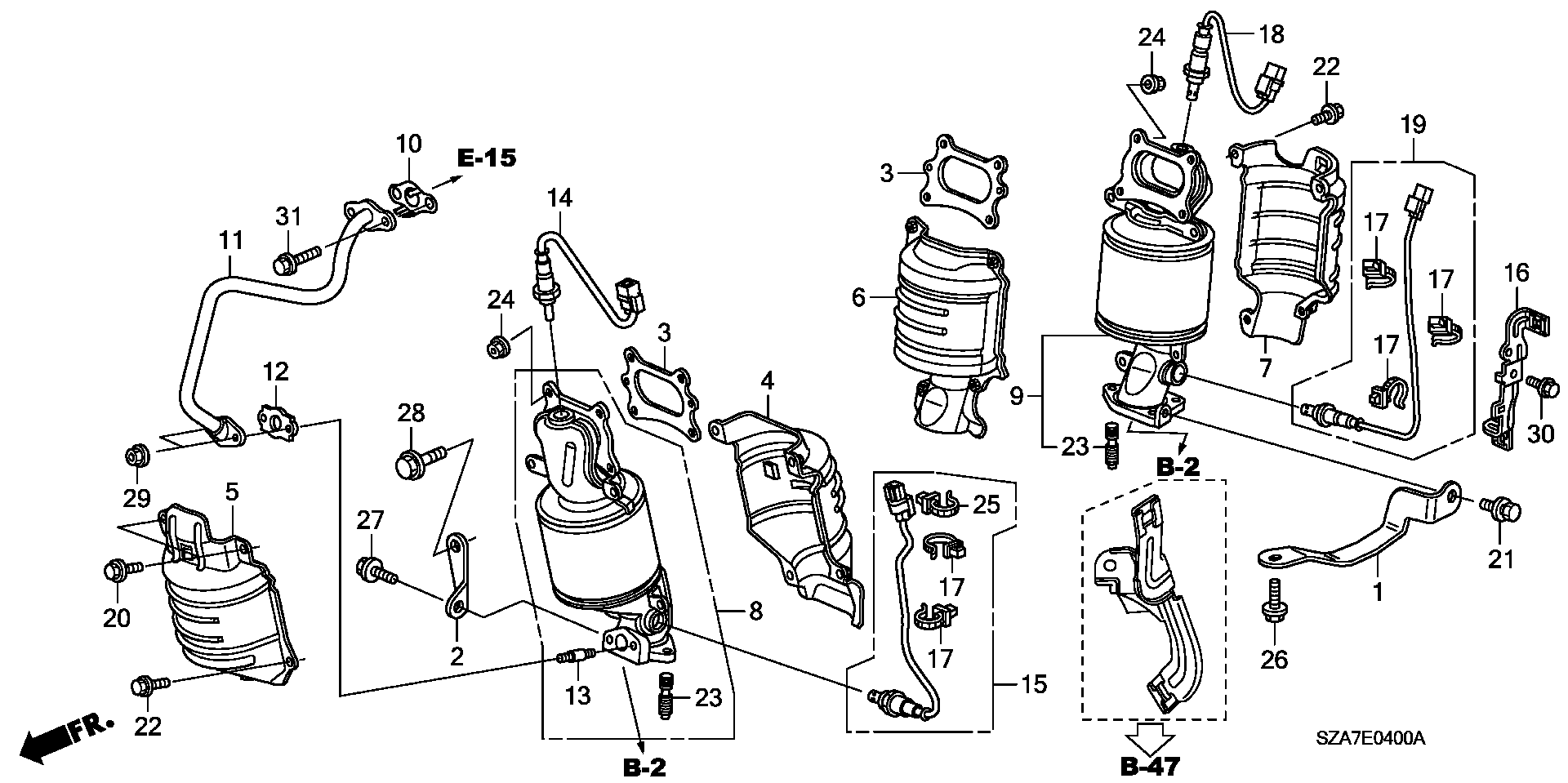 Honda 36542R70A01 - Sonda Lambda allinparts.ro
