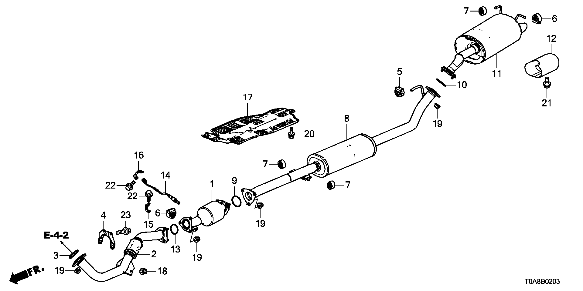 Honda 36532-5LA-A01 - Sonda Lambda allinparts.ro