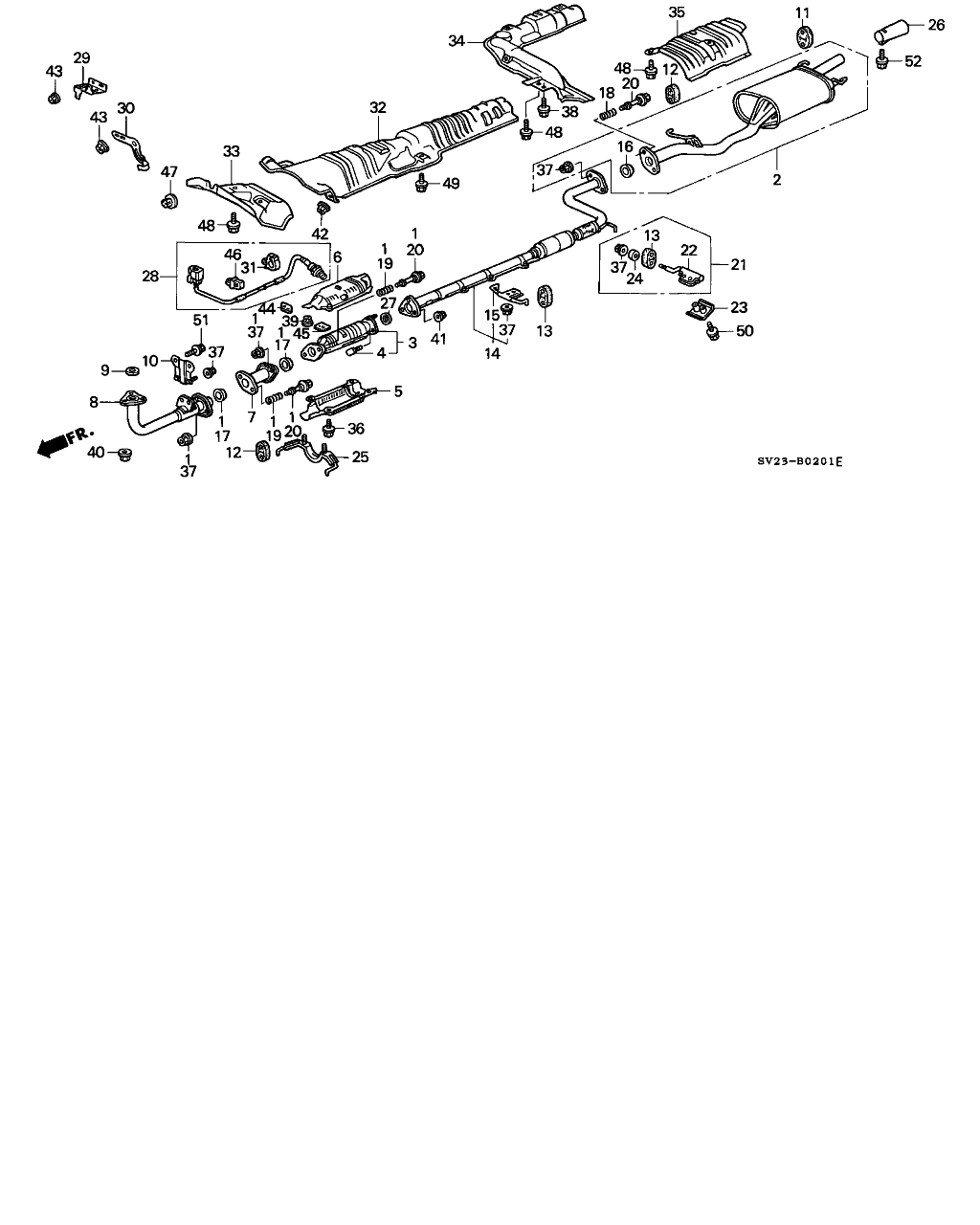 FORD 18215-SV4-000 - Suport, toba esapament allinparts.ro