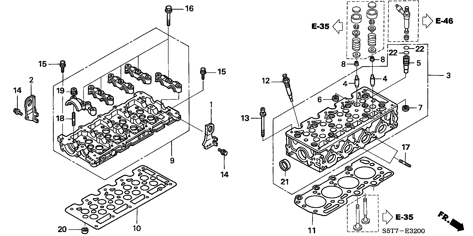 Honda 12211-PLZ-D00 - Etansare, supape allinparts.ro