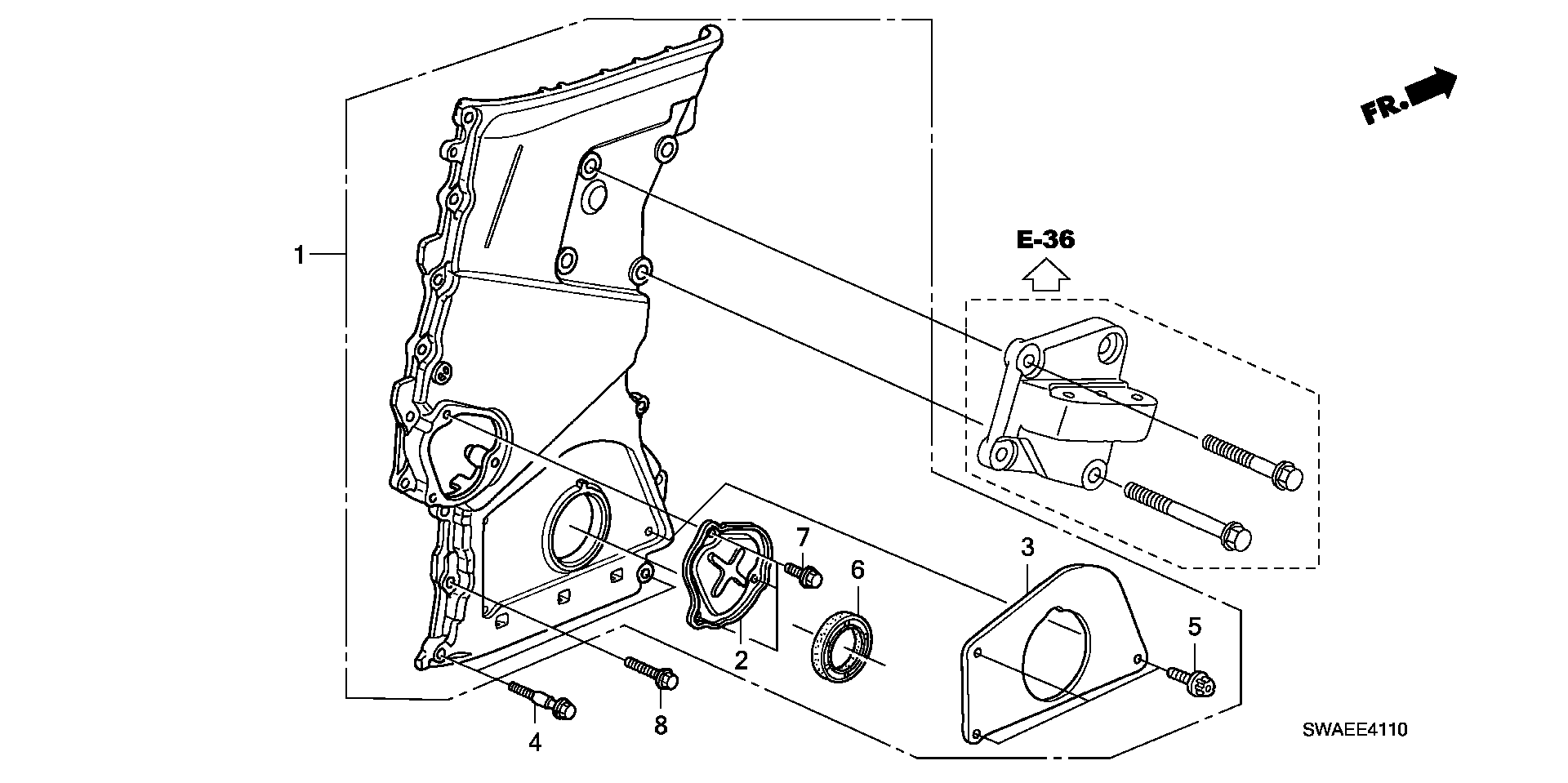 Honda 91212-RBD-E01 - Simering, arbore cotit allinparts.ro