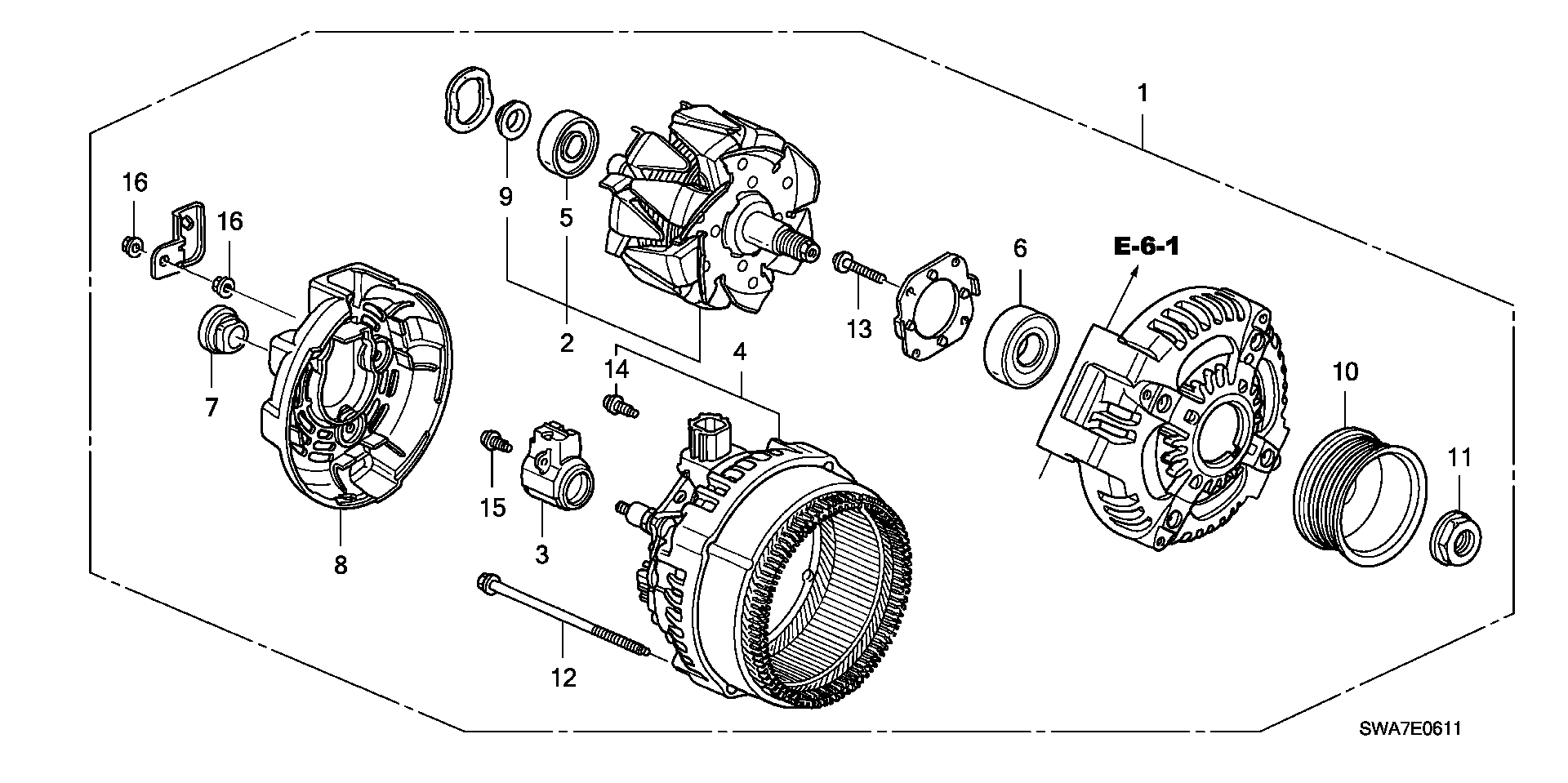 Honda 31100-RTA-023 - Generator / Alternator allinparts.ro