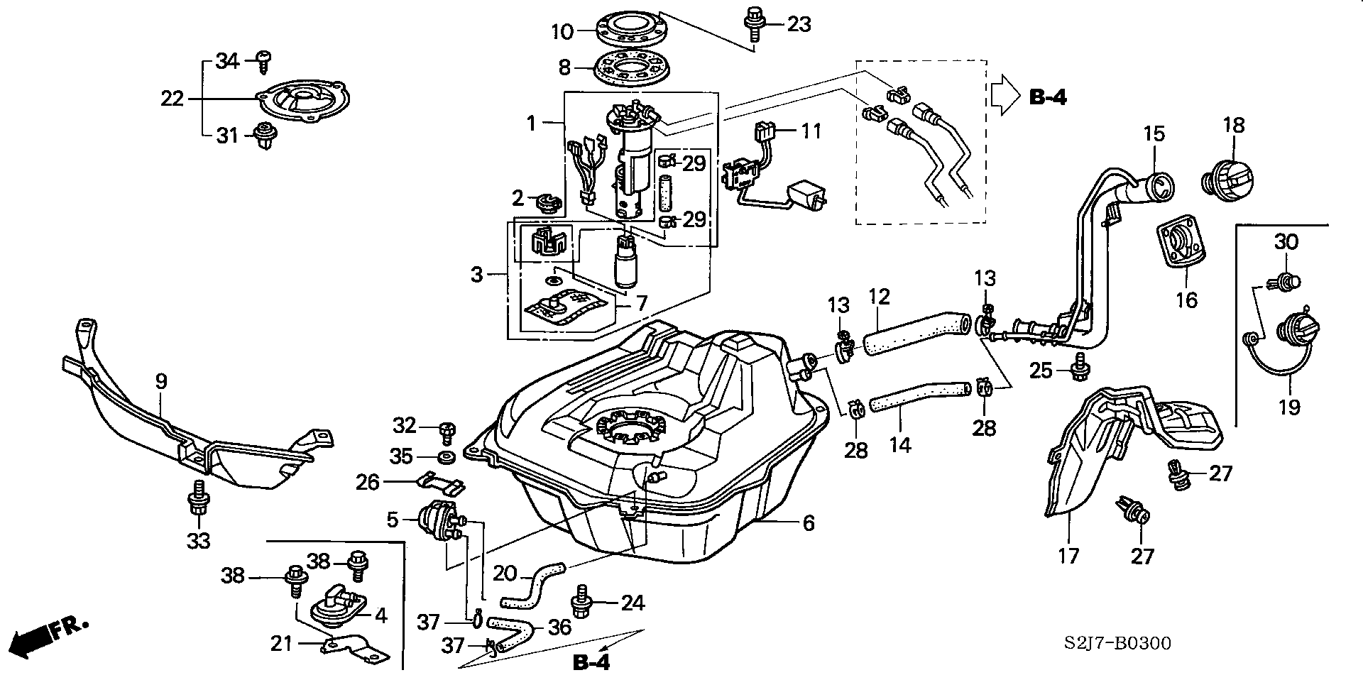 Honda 17040-S2H-930 - Pompa combustibil allinparts.ro
