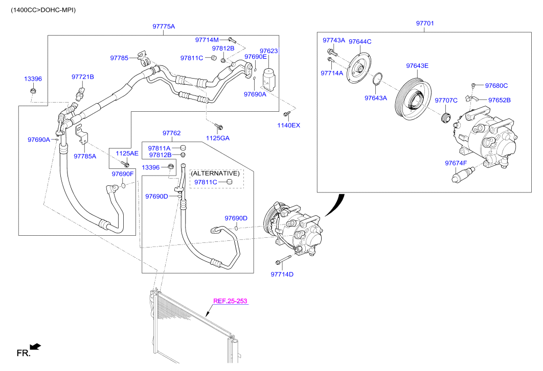 KIA-HYUNDAI 97701A6900 - Compresor, climatizare allinparts.ro
