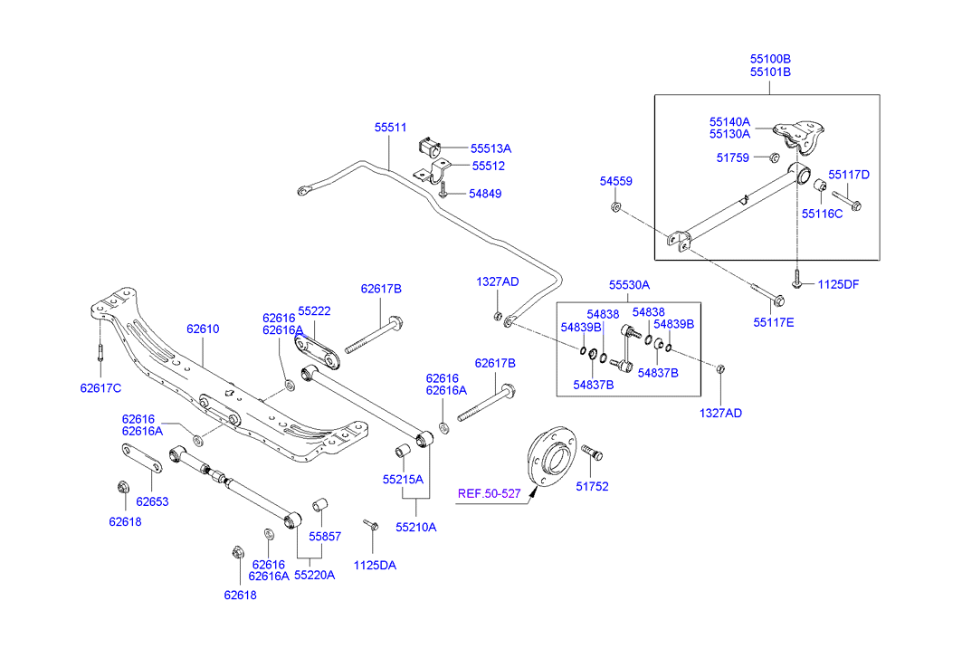 Mercedes-Benz 5553029500 - Brat / bieleta suspensie, stabilizator allinparts.ro