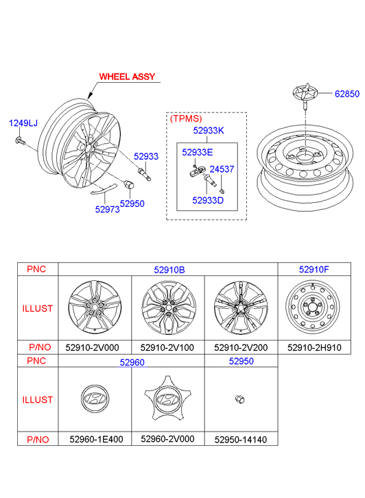 KIA-HYUNDAI 52933-2V000 - Senzor, sistem de control al presiunii pneuri allinparts.ro