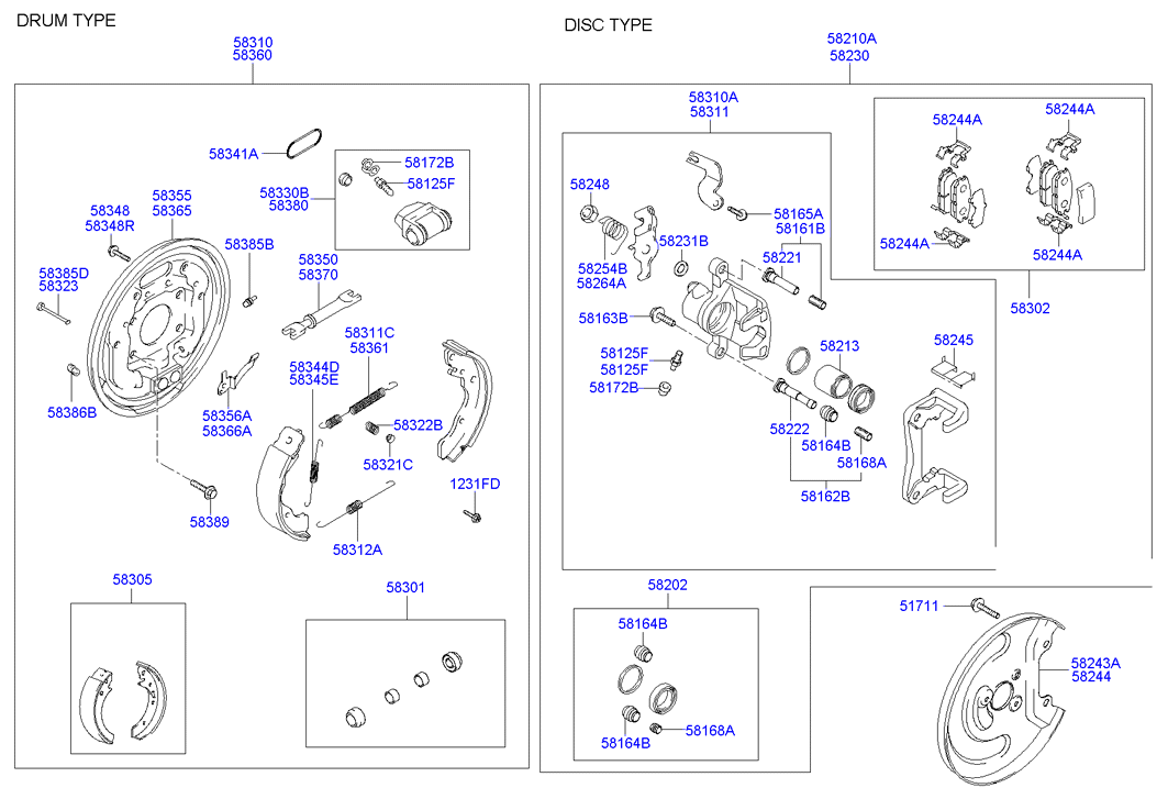 KIA-HYUNDAI 58303-2DA00 - Set reparatie, etrier allinparts.ro