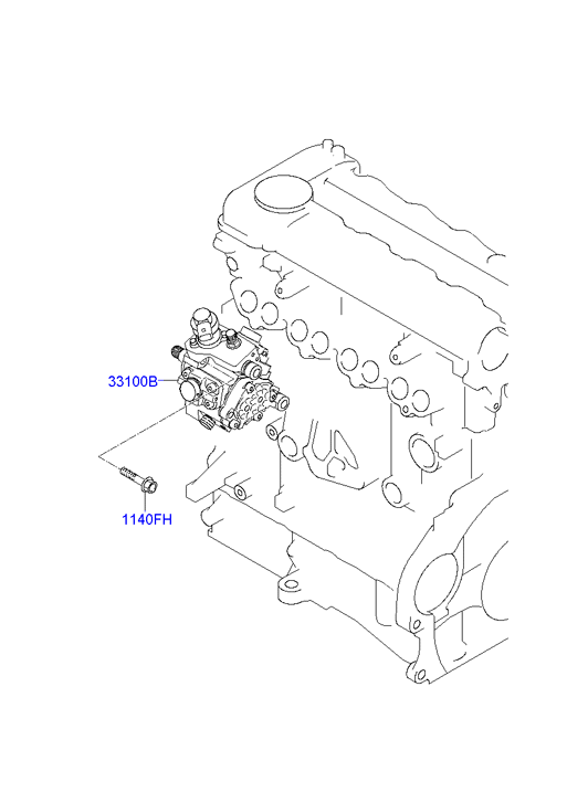 KIA-HYUNDAI 33100 2A420 - Pompa de injectie allinparts.ro