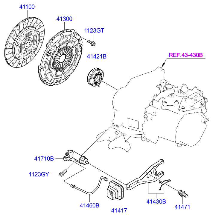 KIA-HYUNDAI 41300-26010 - Placa presiune ambreiaj allinparts.ro