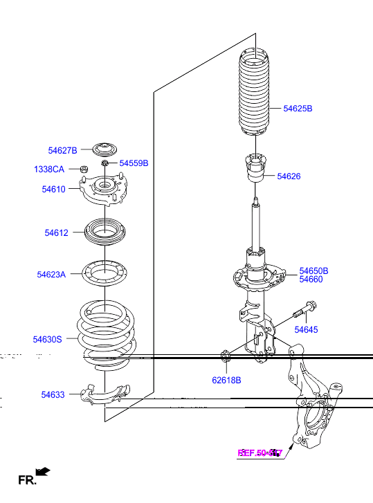 KIA-HYUNDAI 54610-D3000 - Rulment sarcina suport arc allinparts.ro