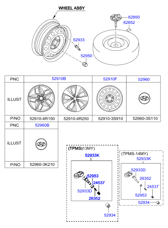 KIA-HYUNDAI 52933-2M000 - Senzor, sistem de control al presiunii pneuri allinparts.ro