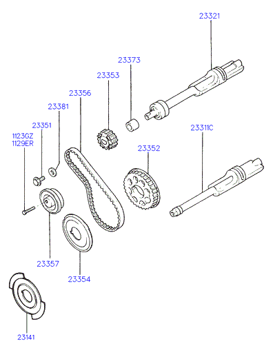KIA-HYUNDAI 23356 33160 - Curea de distributie allinparts.ro