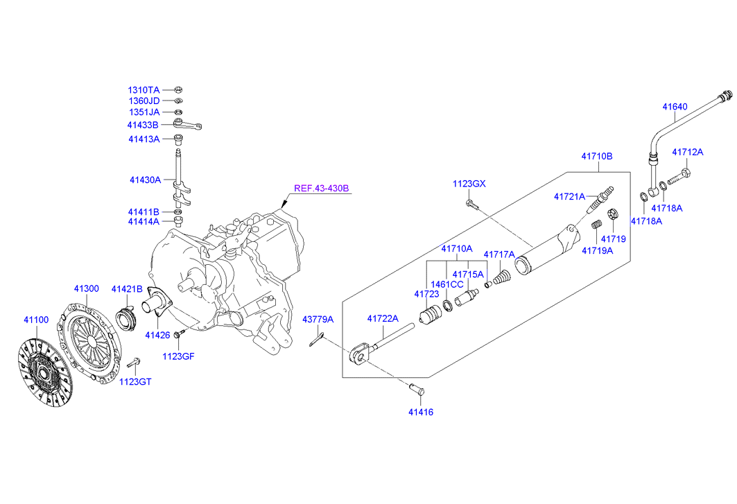 KIA-HYUNDAI 41100-28500 - Disc ambreiaj allinparts.ro