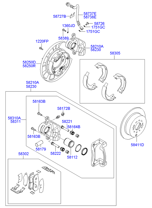 KIA-HYUNDAI 58311-2BA00 - Etrier frana allinparts.ro