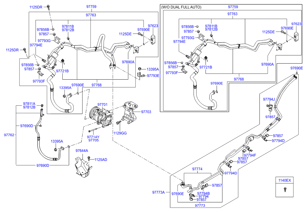 KIA-HYUNDAI 97701-2B151 - Compresor, climatizare allinparts.ro