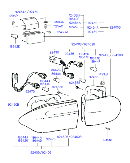 KIA-HYUNDAI 18642-21008E - Bec incandescent, bec lumina zi allinparts.ro