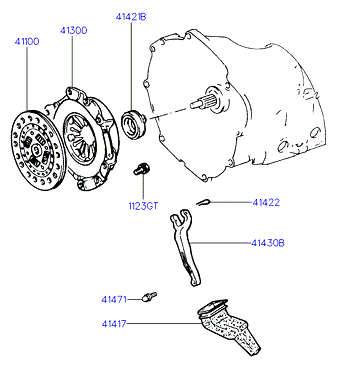 KIA-HYUNDAI 41100-4B030 - Disc ambreiaj allinparts.ro