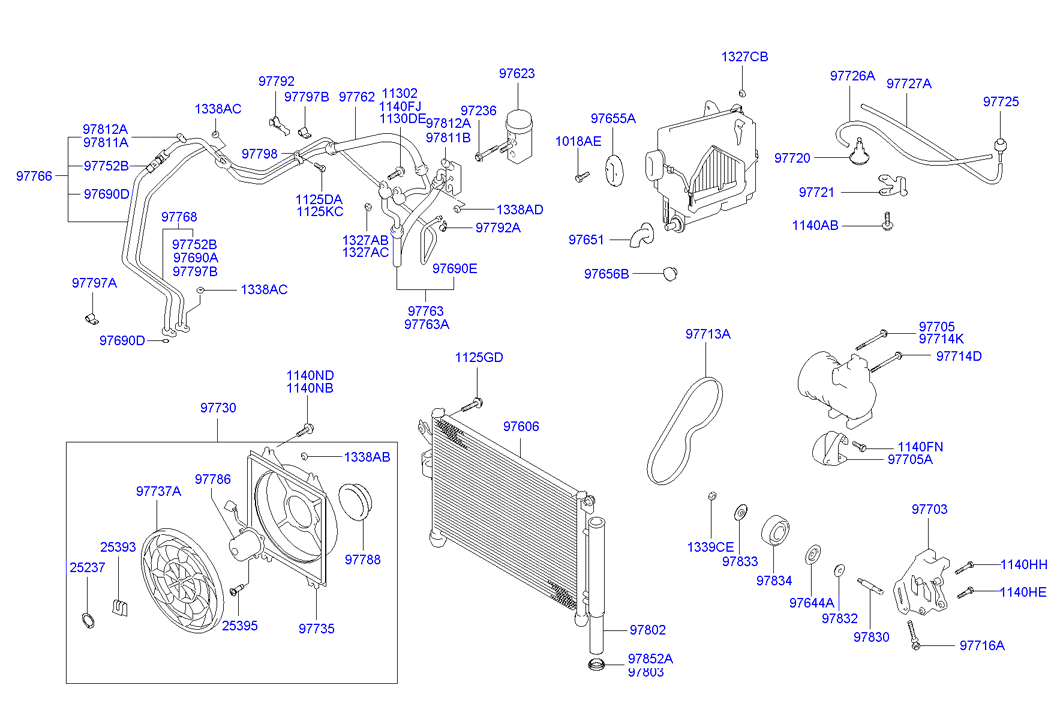 KIA-HYUNDAI 97713-29000 - Curea transmisie cu caneluri allinparts.ro