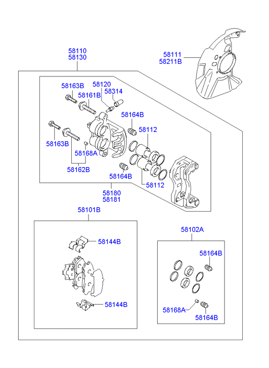 JAC 581114A200 - Set placute frana,frana disc allinparts.ro