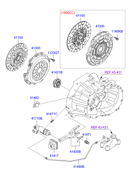 KIA-HYUNDAI 41100-23035 - Disc ambreiaj allinparts.ro