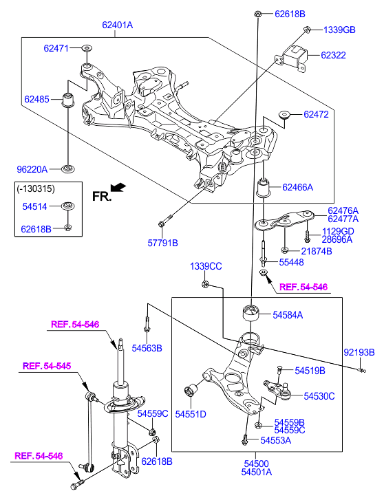 KIA-HYUNDAI 545002W200 - Brat, suspensie roata allinparts.ro