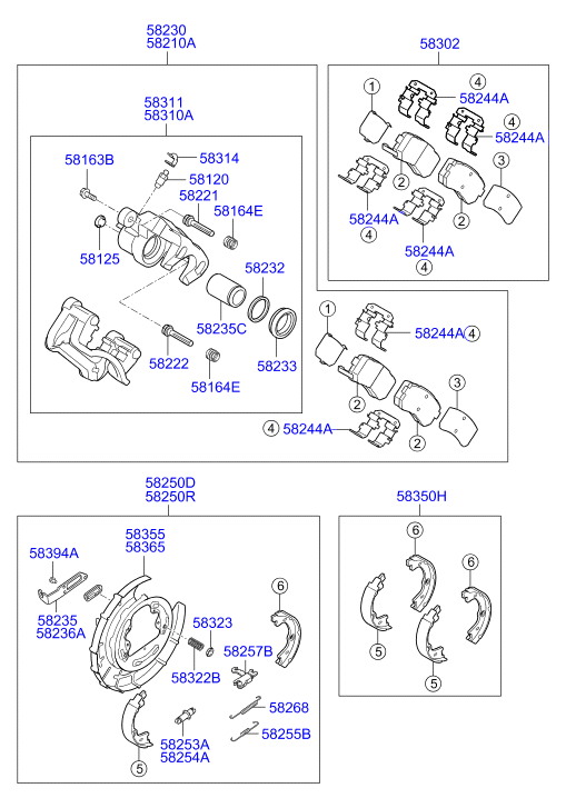 KIA-HYUNDAI 583111HA00 - Etrier frana allinparts.ro