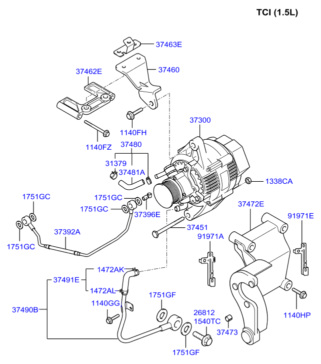KIA-HYUNDAI 1472016003 - Bec incandescent, bec lumina zi allinparts.ro