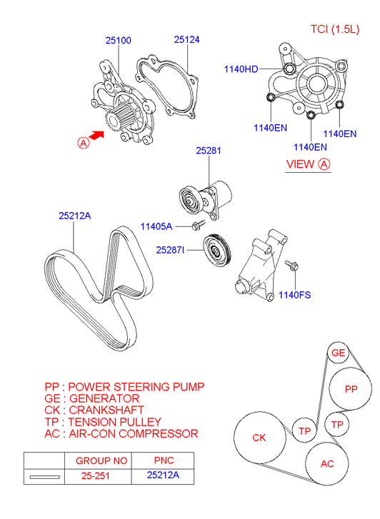 KIA-HYUNDAI 25100-23010 - Pompa apa allinparts.ro