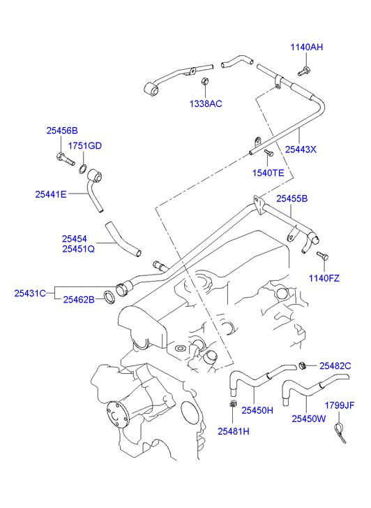 KIA-HYUNDAI 2548142500 - Bec incandescent, bec lumina zi allinparts.ro