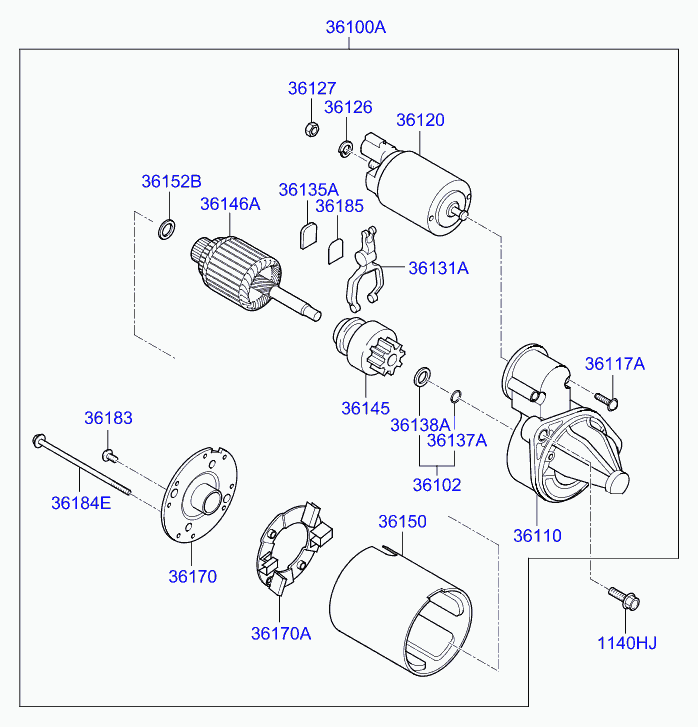 KIA-HYUNDAI 3617003100 - Suport perii allinparts.ro
