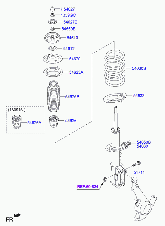 TOYOTA 54612B9000 - Rulment sarcina amortizor allinparts.ro