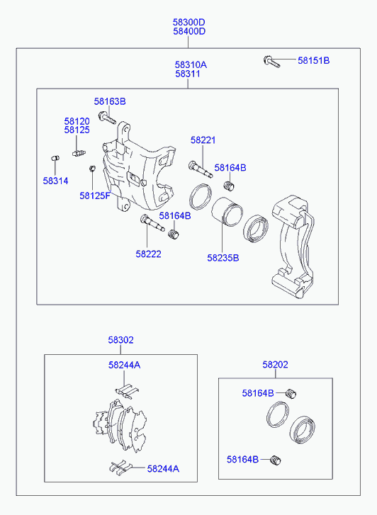 Suzuki 582102E000 - Etrier frana allinparts.ro