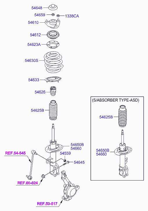 TOYOTA 546102S100 - Rulment sarcina suport arc allinparts.ro
