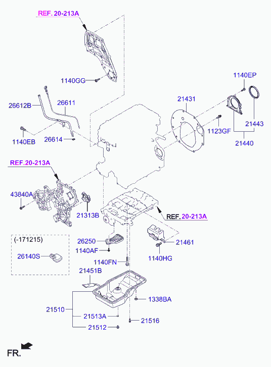 KIA-HYUNDAI 21443-4A800 - Simering, arbore cotit allinparts.ro