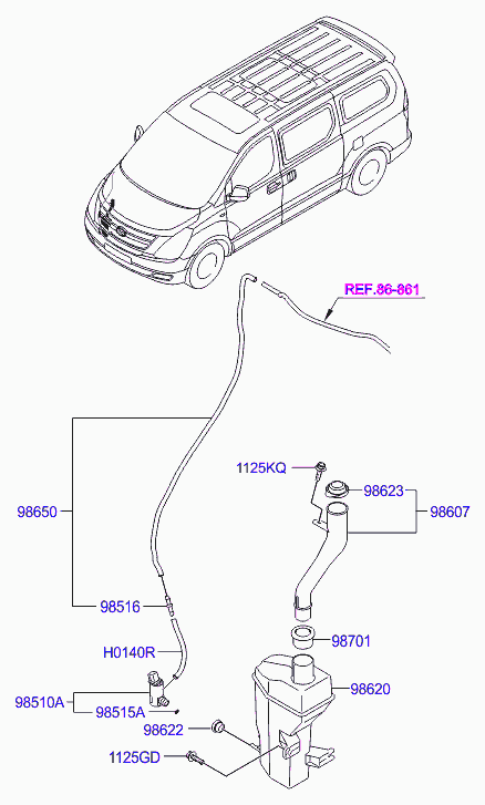 VAG 985102M500 - Pompa de apa,spalare parbriz allinparts.ro