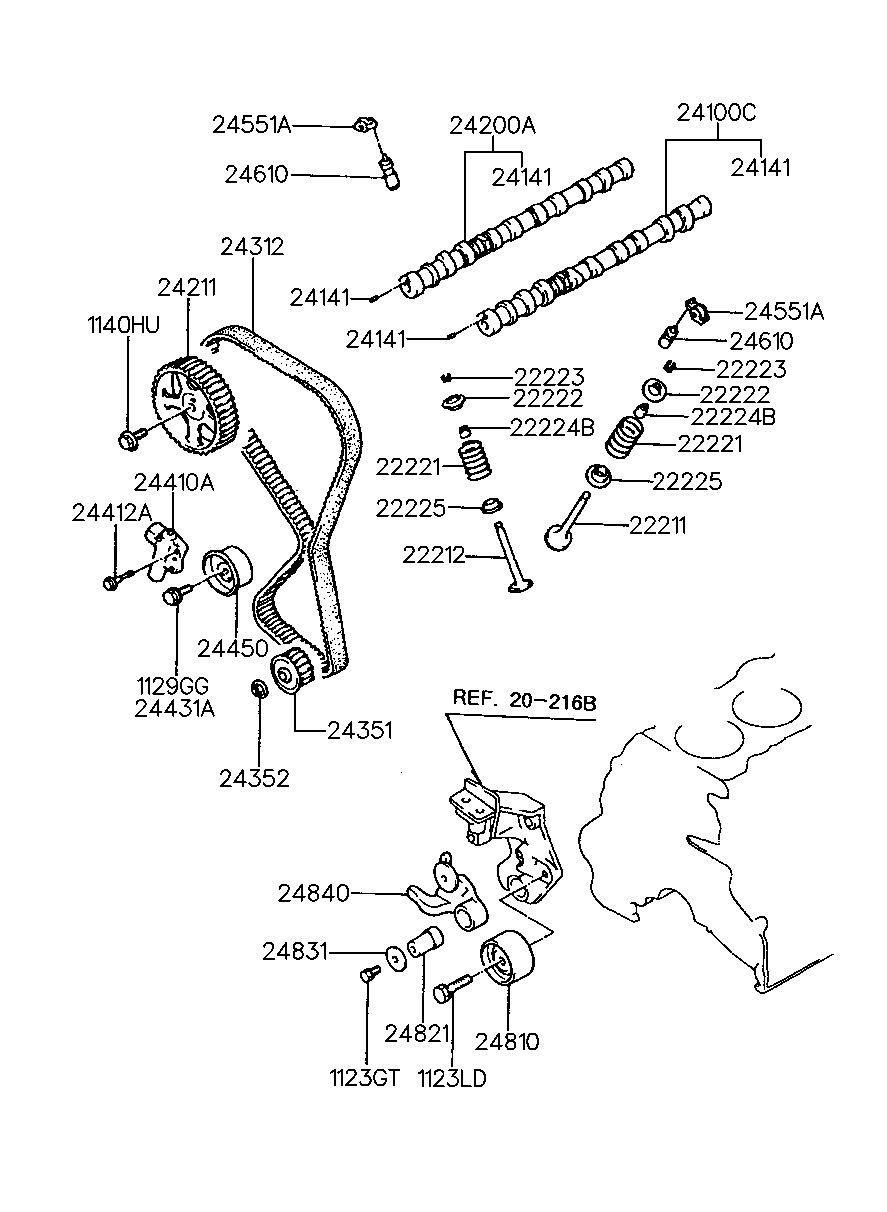 KIA-HYUNDAI 24810-33024 - Rola ghidare / conducere, curea distributie allinparts.ro