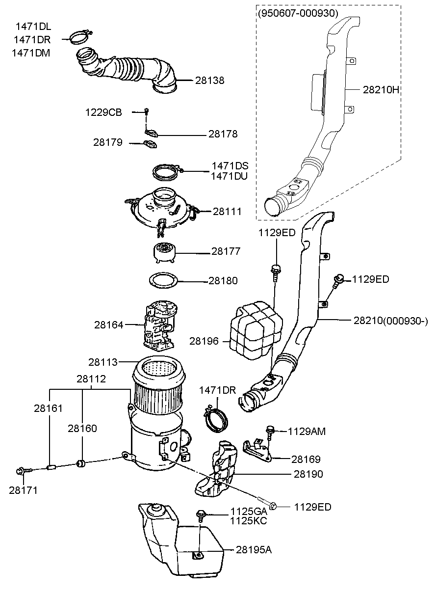 Mitsubishi 2811332510 - Filtru aer allinparts.ro