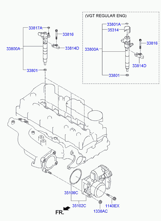 KIA-HYUNDAI 33817 2F000 - Scut protectie termica, inst. injectie allinparts.ro