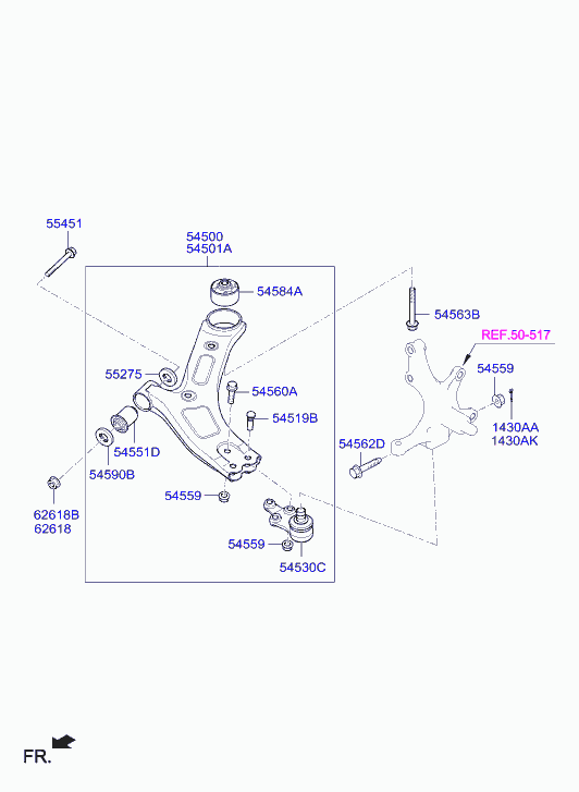 KIA-HYUNDAI 545844H000 - KIA-HYUNDAI 545844H000 - Suport,trapez allinparts.ro