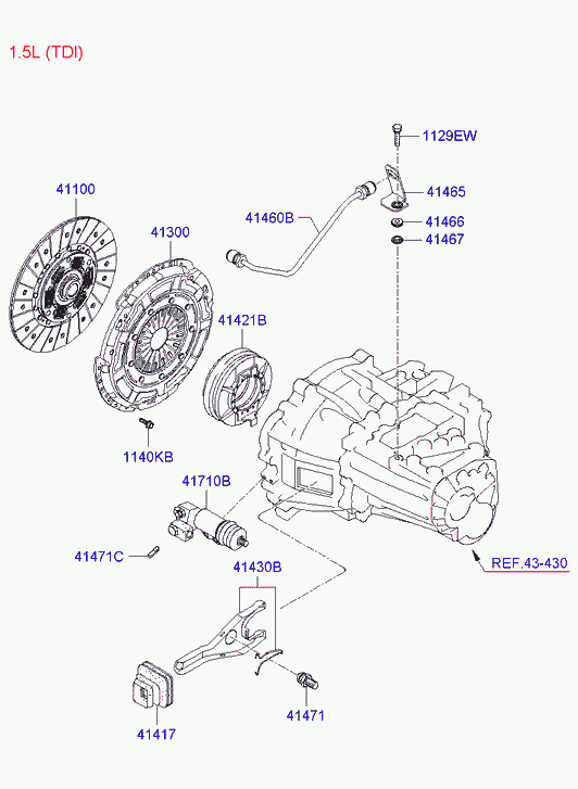 KIA-HYUNDAI 41300-23510 - Placa presiune ambreiaj allinparts.ro