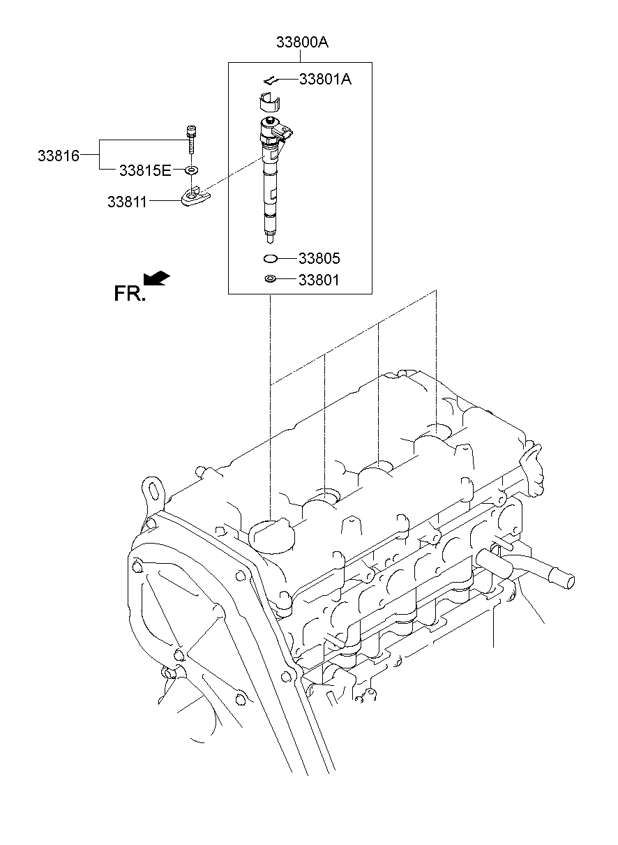 KIA-HYUNDAI 33813-4A000 - Garnitura, ventil AGR allinparts.ro