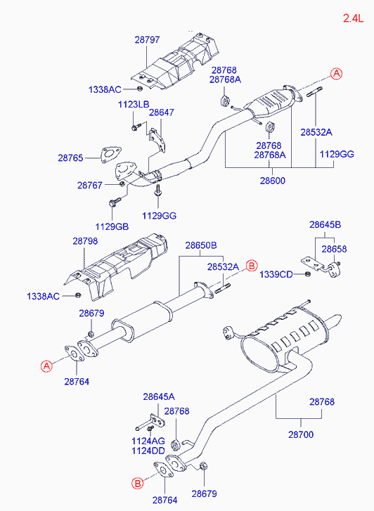 KIA-HYUNDAI 28785 38510 - Bucsa, bara stabilizare allinparts.ro