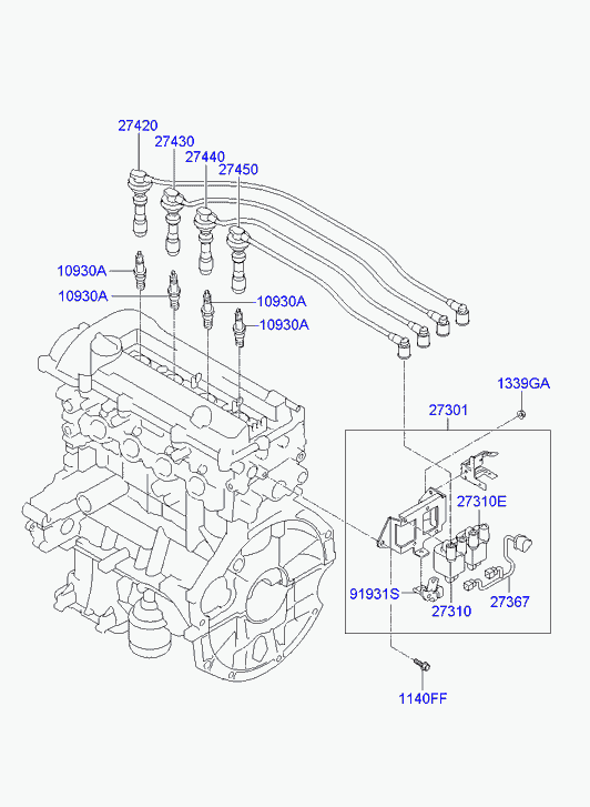 KIA-HYUNDAI 18827-09080 - KIA-HYUNDAI 18827-09080 - Bujii allinparts.ro