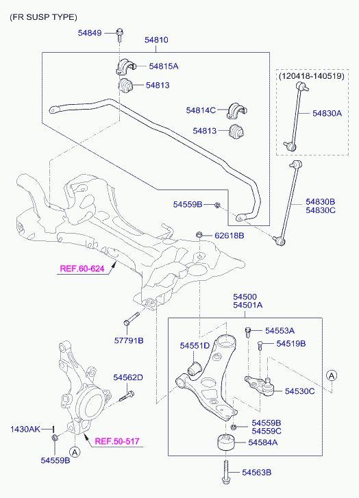 TOYOTA 545003S200 - Brat, suspensie roata allinparts.ro