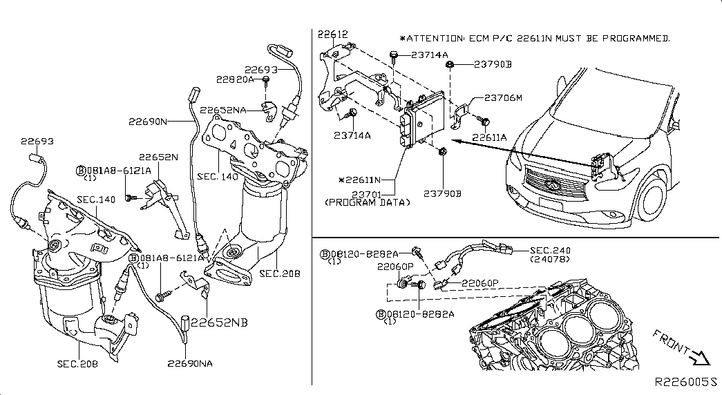 NISSAN 226A0 1HC0A - Sonda Lambda allinparts.ro