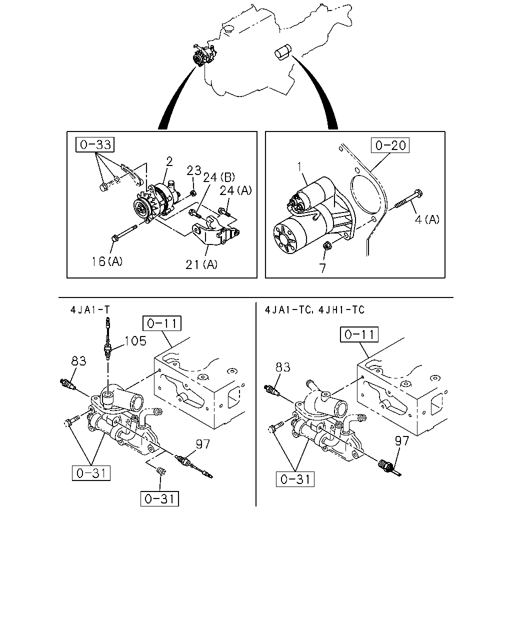 ISUZU 8-97069-786-1 - Senzor,temperatura lichid de racire allinparts.ro